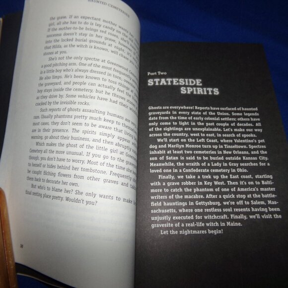 Haunted Cemeteries Large Paperback Book - Vintage - 2010 - Picture 5 of 6